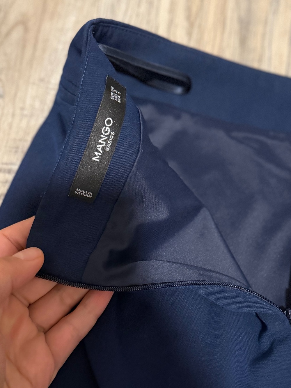Mango navy blue suit skirt - Picture 6 of 6